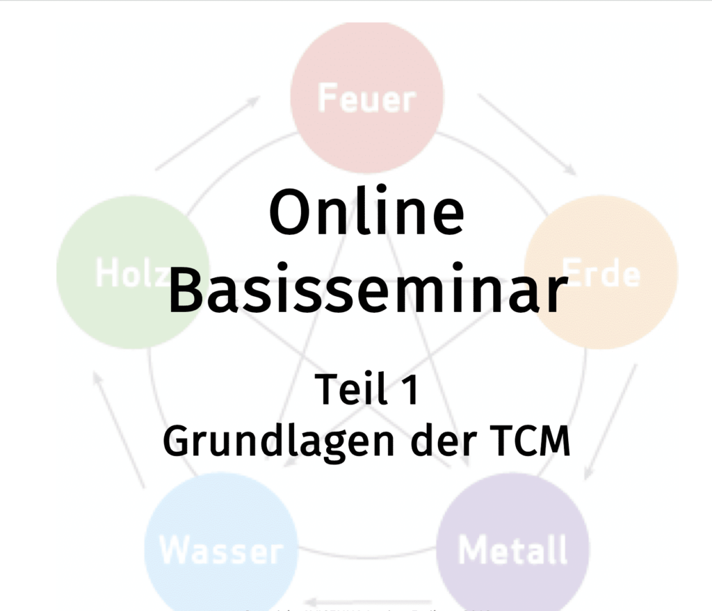Grundlagen der TCM - Online-Basisseminar