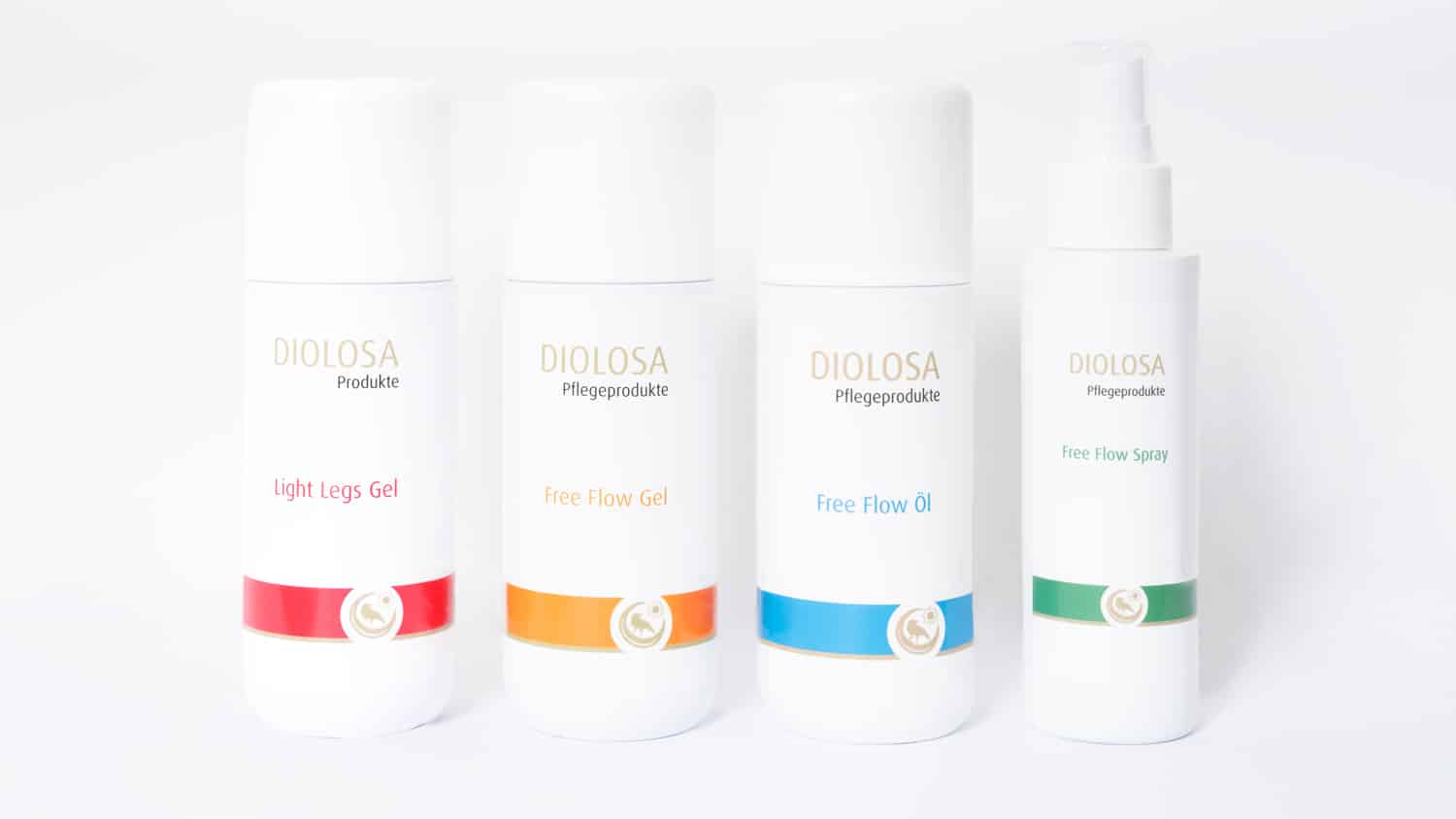 Produktserie_web Diolosa Pflegeprodukte - dermatologisch getestet und als Kosmetikprodukt zertifiziert